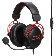 HyperX Cloud Alpha Kabling Headset - Black Red | Superior Sound & Comfort for Gamers